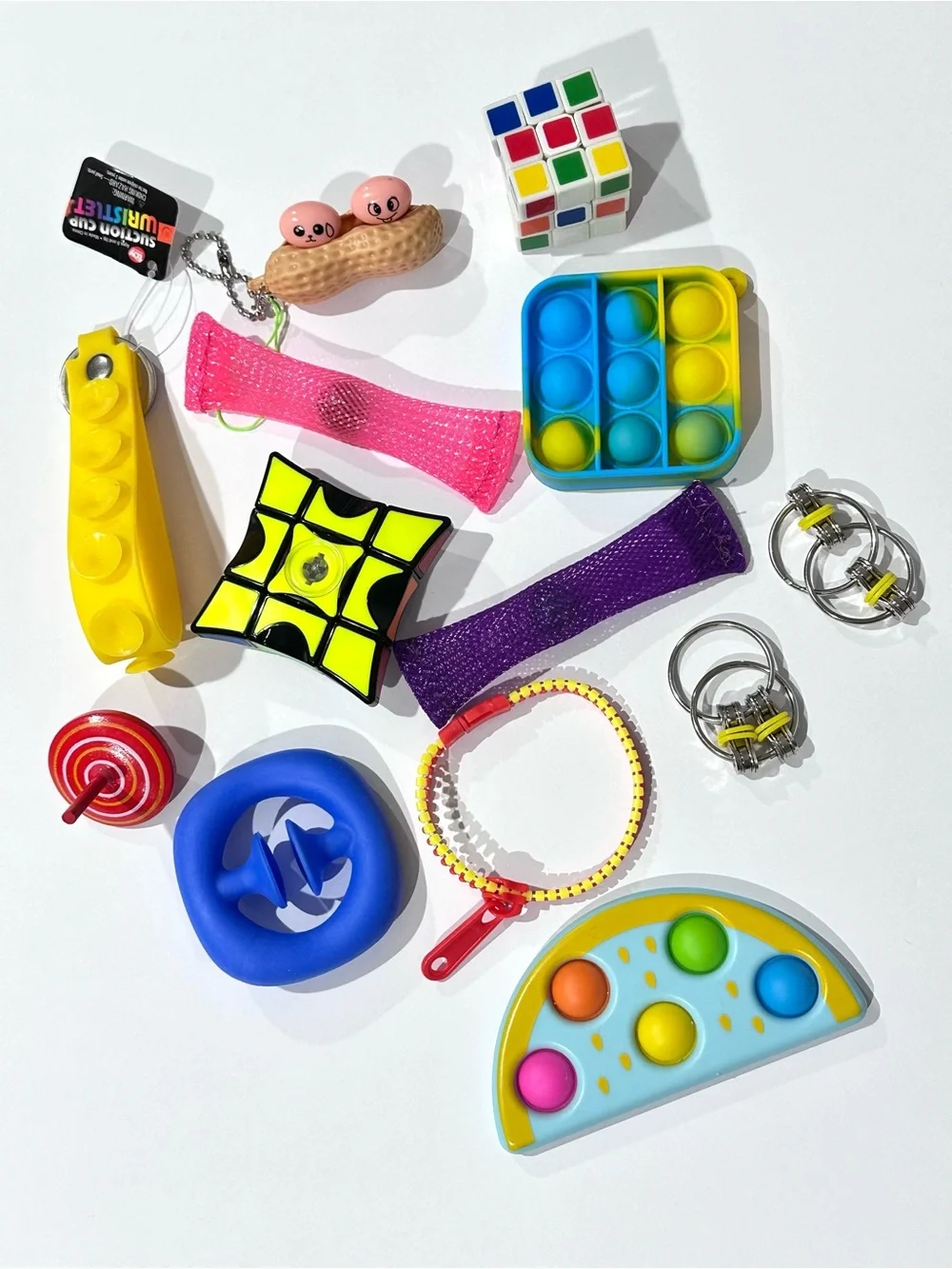 Assorted Fidget Sensory Toy Bundle Puzzle Pop It Lot of 13
